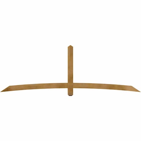 Ekena Millwork Bellingham Rough Sawn Timber Gable Bracket, Western Red Cedar, 108"W x 36"H x 4"D x 4"F, 8/12 Pitch GBW108X36X0404BEL00RWR